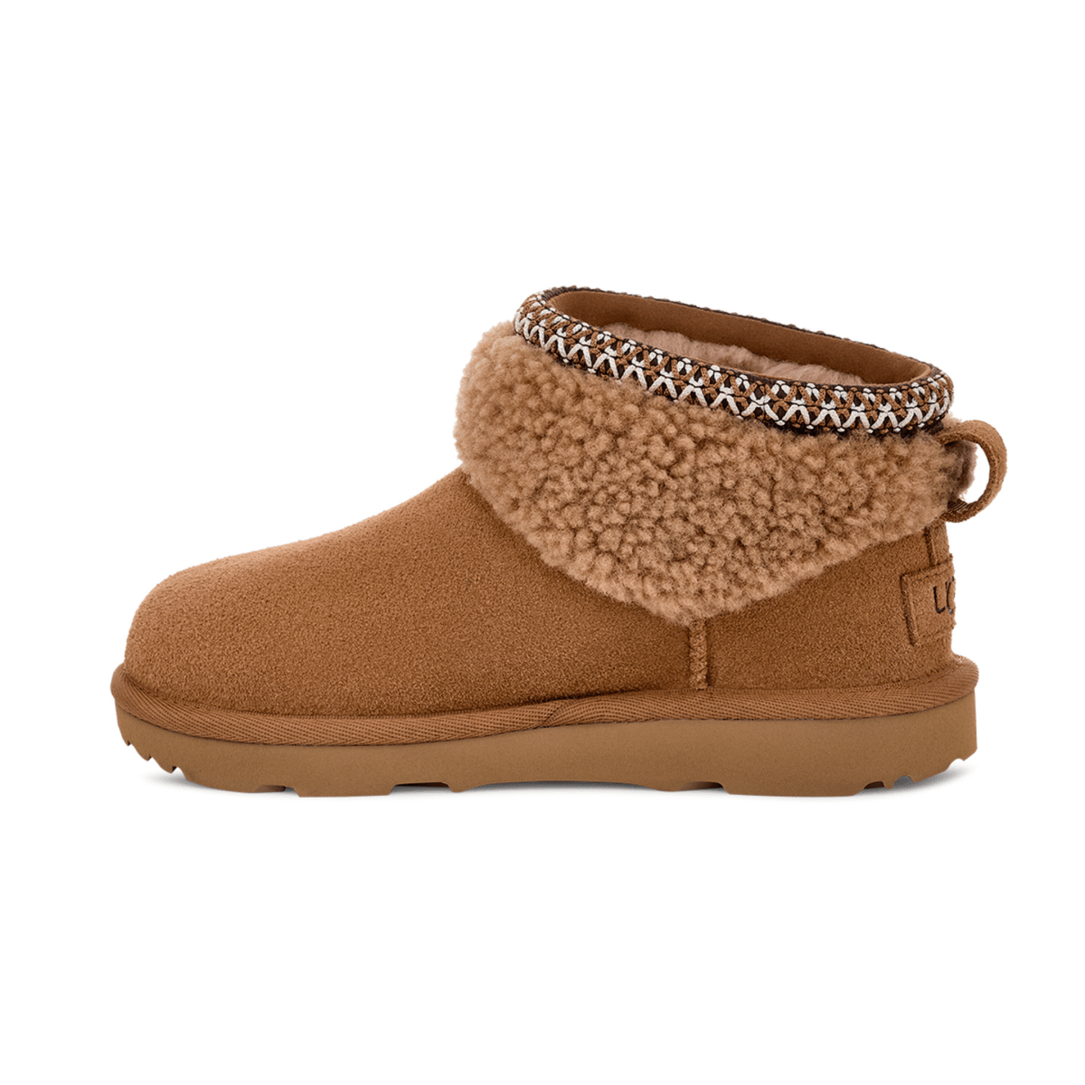 UGG Girls Classic Ultra Mini Maxi Curly Chestnut