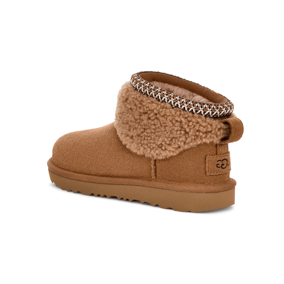 UGG Girls Classic Ultra Mini Maxi Curly Chestnut