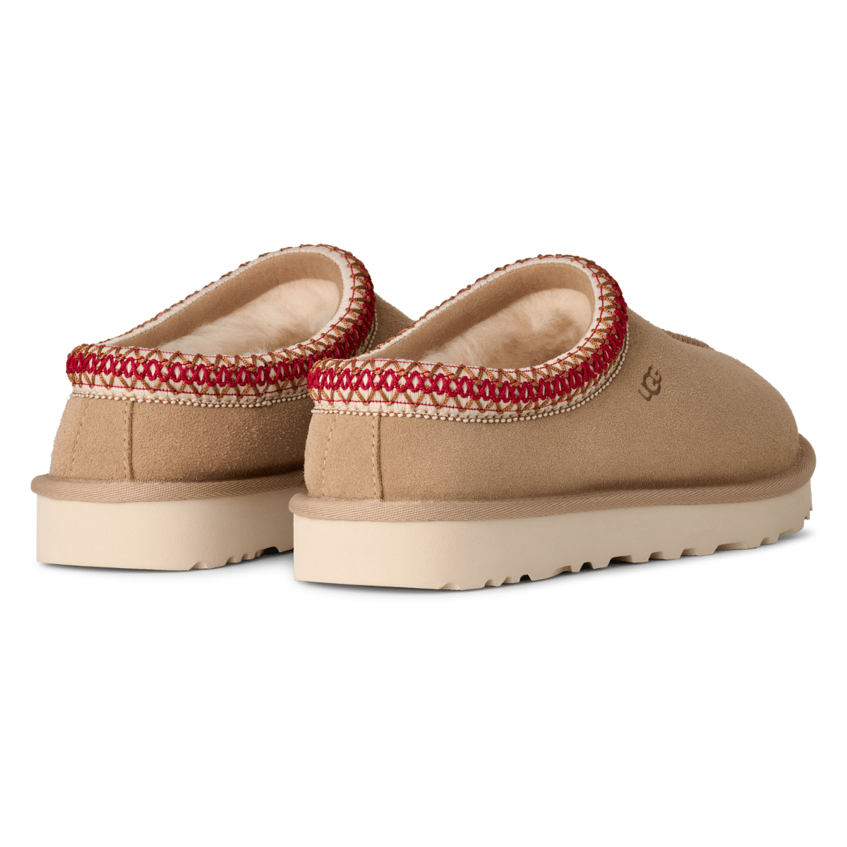 UGG Women's Tasman II Sand/Dark Cherry Suede